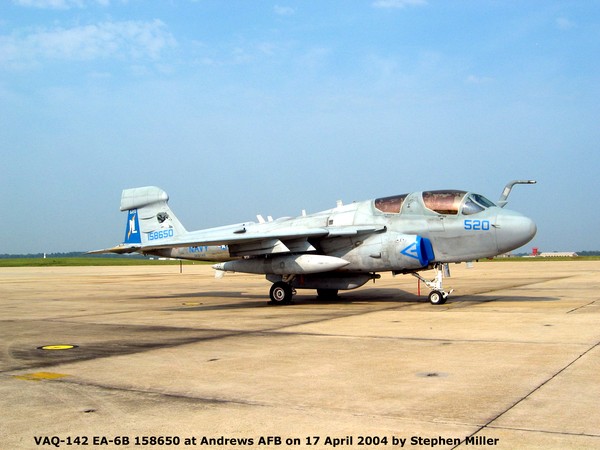 USN Grumman  EA-6B Prowler 158650