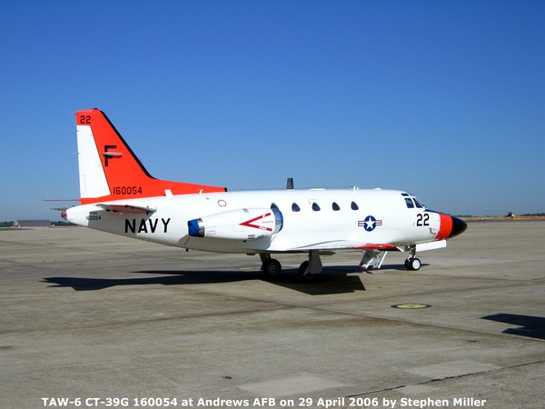 USN North American CT-39G Sabreliner 160054