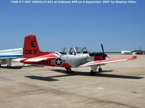 USN Beechcraft T-34C Mentor 160631