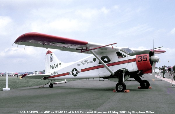 USN DeHavilland U-6A Beaver 164525