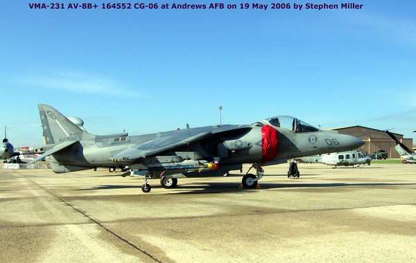 USMC McDonnell-Douglas AV-8B+ Harrier 164552