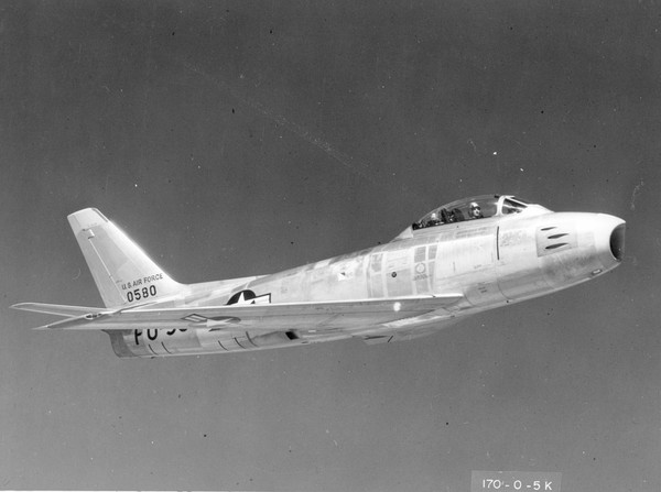 USAF North American Aviation F-86E Sabre 50-580